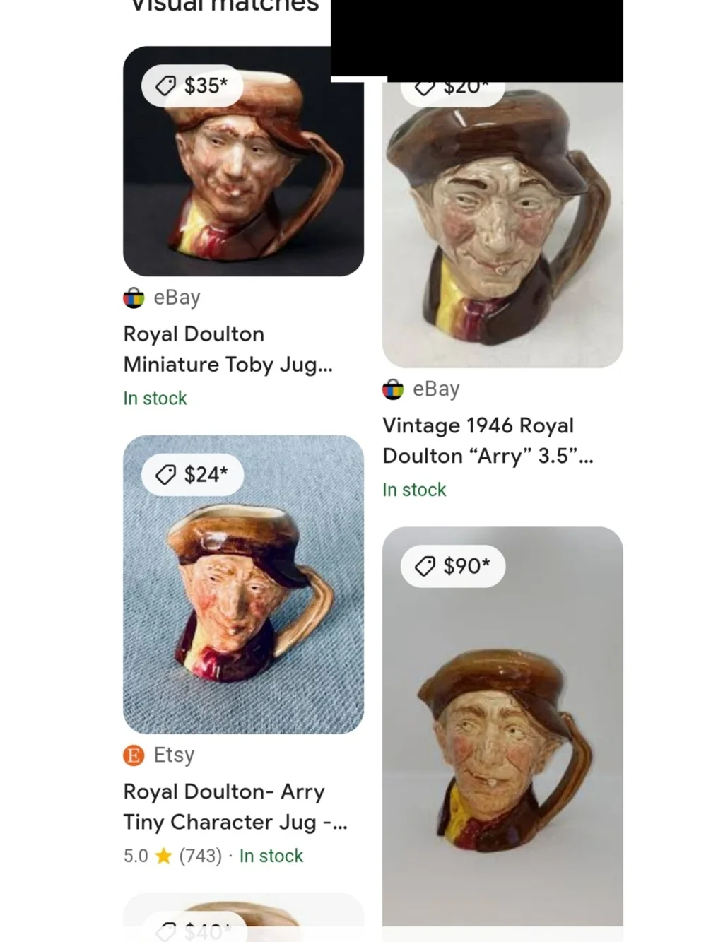 3 Vintage Royal Doulton Ceramic Toby Jugs Angel, Peele, Array In Various Size